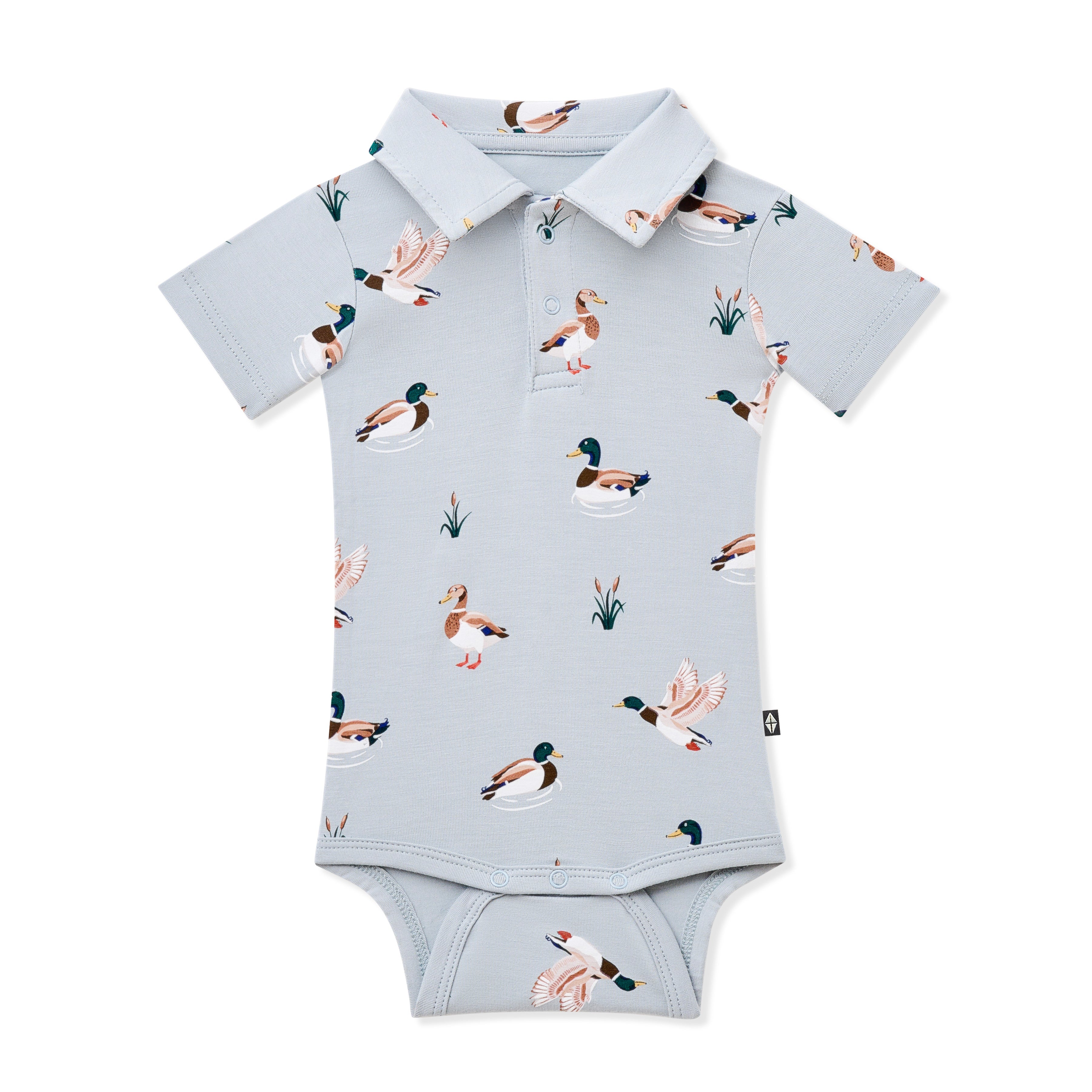 Polo Bodysuit in Mallard Duck