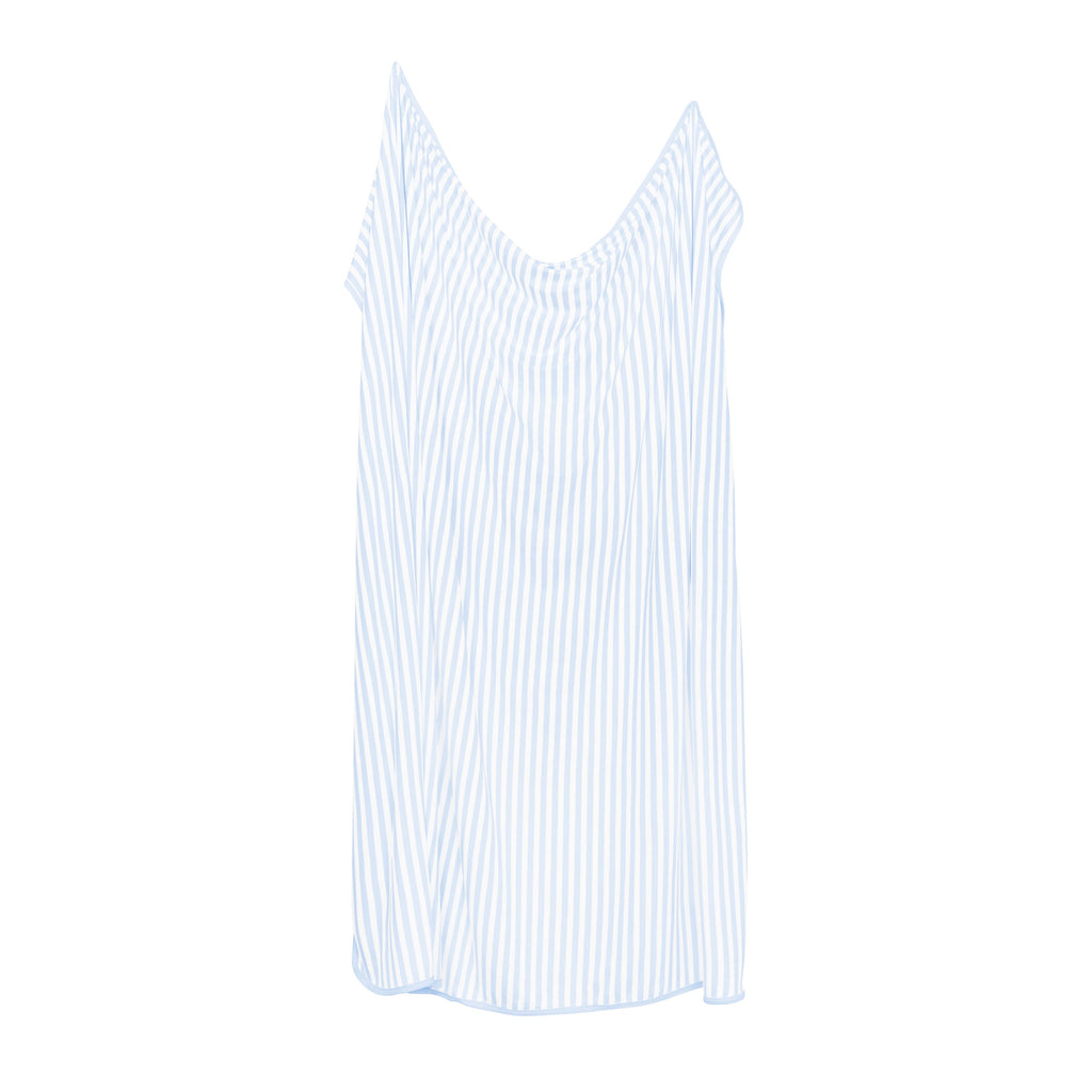 Swaddle Blanket in Small Mist Stripe