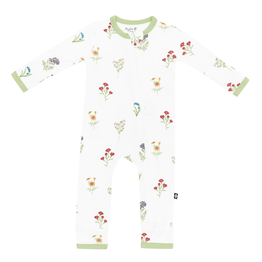 Zippered Romper in Wildflower