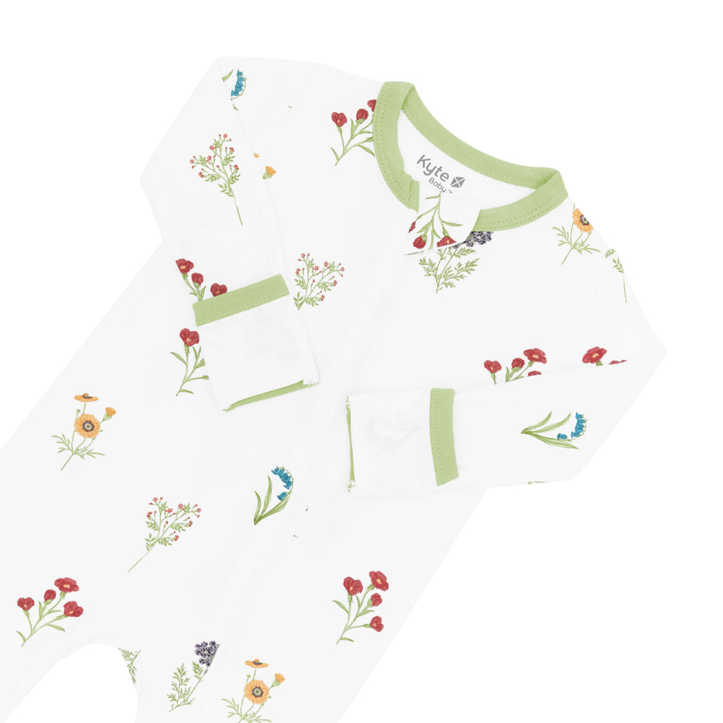 Zippered Romper in Wildflower